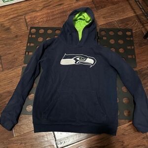 NFL Seahawks Black Hoodie - Youth Large